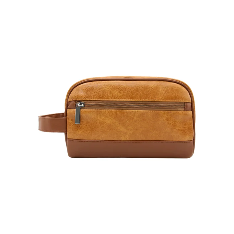 CB057 Water-proof Travel Dopp Kit PU Leather Toiletry Bag Factory 